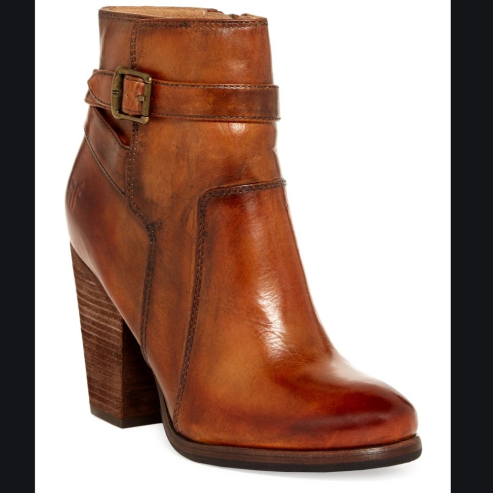 Frye Patty Riding Bootie in Camel